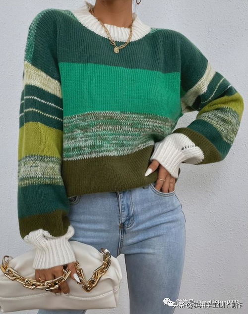 針織作品 45款適合春天穿的多彩條紋套頭衫和開(kāi)衫