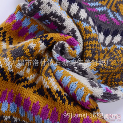 【佳美針織廠家直銷2017優質供應圍巾冬季保暖仿羊絨復古時尚流蘇圍巾】無錫市洛社鎮石塘灣佳美針織廠 - 產品庫